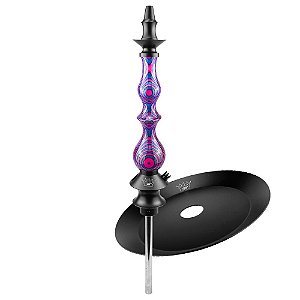 Kit Stem Narguile Regal Queen Diamond Baby Boom + Prato Regal Tray Black