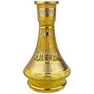 Vaso Bohemian Egermann Cyclone Pharaoh 30cm - Iris Gold