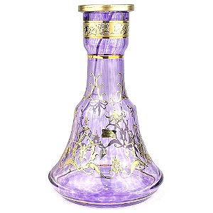 Vaso Bohemian Egermann Eiffel The Archery 30cm - Amenthyst Purple