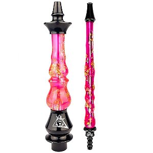 Kit Stem Narguile Nayb Manic + Piteira Nayb - Pink Gold