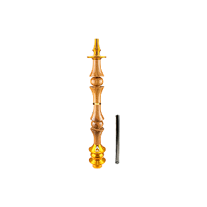 Stem Narguile Marajah Hookah Umbrella Grande Dourado/Natural