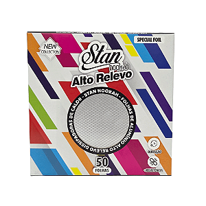 Papel Alumínio Stan Hookah Alto Relevo 50 Folhas