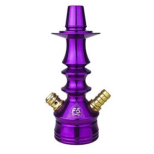 Stem Narguile Invictus Hookah Small F5 - Roxo/Dourado