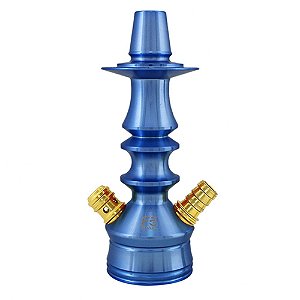 Stem Narguile Invictus Hookah Small F5 - Azul Escuro/Dourado