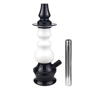 Stem Narguile Invictus Hookah Star - Preto/Branco