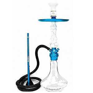 Narguile Amazon Hookah Future - Azul/Onix Azul/Twist Clear