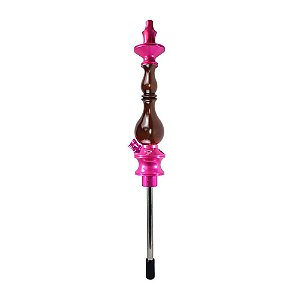 Stem Narguile Zeus New Edition 2 Respiros - Pink/Imbuia