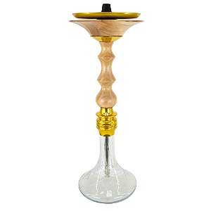 Narguile Amazon Hookah Designo - Dourado/Clear