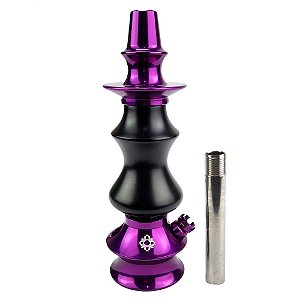 Stem Narguile Amazon Hookah Prime - Roxo/Preto