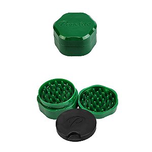 Dichavador De Policarbonato Papelito Médio 3 Partes 50mm - Verde Escuro