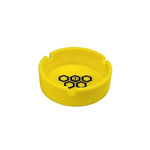 Cinzeiro de Silicone Cultura DAB Redondo - Amarelo