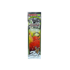 Seda Blunt Wrap Double Platinium (Pacotes Com 2 Un) - Strawberry Kiwi