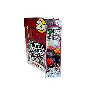 Display Seda Blunt Wrap Double Platinium (CX/25 Pacotes Com 2 un) - Berries