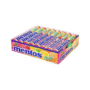 Display Bala Mastigáveis Mentos Stick (16un C/37,5g) - Fruit