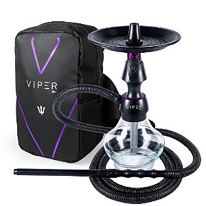 Narguile Completo Triton Viper SV - Roxo + Bolsa SV