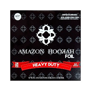 Papel Alumínio Amazon Hookah 50 Folhas (Vermelho)