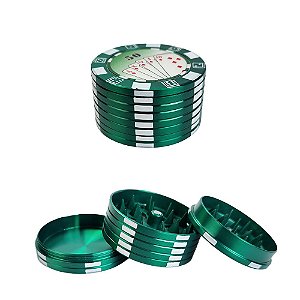 Dichavador De Metal MD Poker Grande - Verde