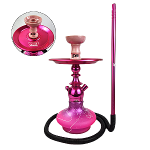 Kit Narguile Completo Sultan Kini Colors - Rosa