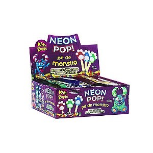 Display Pirulito Neon Pop (30un C/9g) - Pé De Monstro