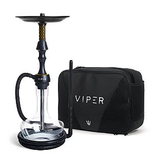 Narguile Completo Triton Viper Bolsa - Dourado