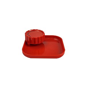 Dichavador De Plástico DK Bandeja - Vermelho