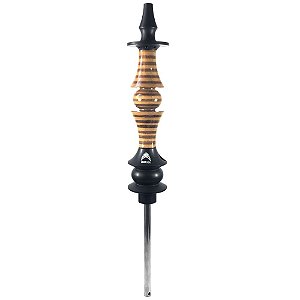 Stem Narguile Marajah Hookah Umbrella Médio Preto/Marrom Stripes