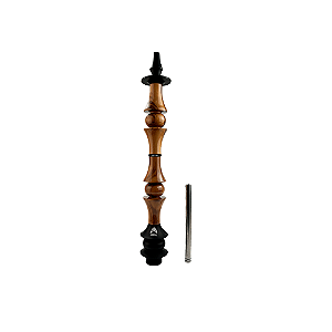Stem Narguile Marajah Hookah Umbrella Grande Preto/Natural