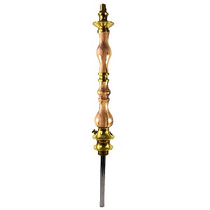 Stem Narguile Amazon Hookah Luxury - Dourado/Redwood