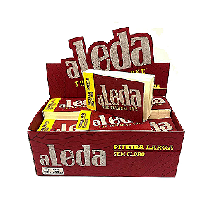 Bloco De Piteira Aleda Vermelho Larga (20 Livretos C/50 Folhas)