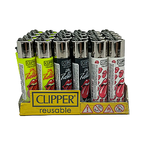 Display Isqueiro Clipper Lion Circus Rolling Stones (Display C/24un)