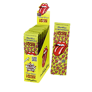 Display Seda Blunt Lion Circus Hemp Wraps Lemon Haze (Caixa com 25un com 2 Folhas)