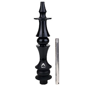 Stem Narguile Marajah Hookah Umbrella Médio Preto/Preto Brilhante