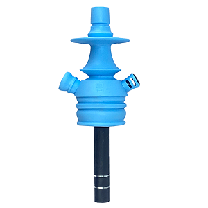 Stem Narguile Black Hookah Mini Monster - Azul Claro