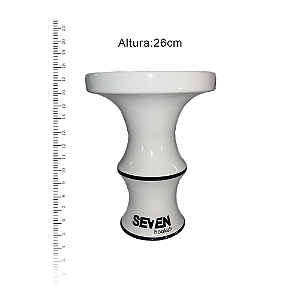 Rosh Seven Hookah Big + Predator C/10 Folhas 30x30cm - Branco