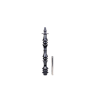Stem Narguile Marajah Hookah Umbrella Grande Preto/Preto Brilhante