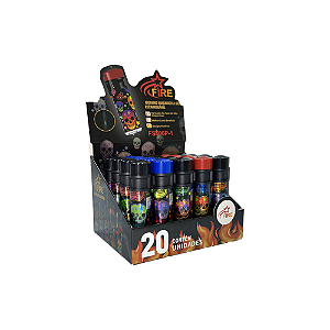 Display Maçarico Firestar Skull 1 Chama FS606P-1 (CX/20un)