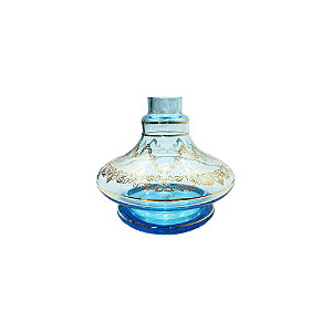 Vaso MD Hookah Mini Curve 370 D - Azul Claro
