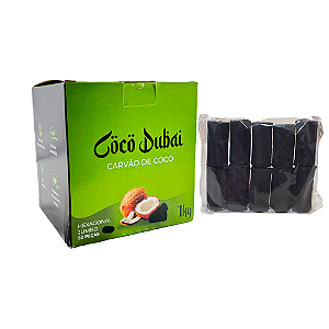 Carvão De Coco Dubai 1kg (5 Kits com 10un)