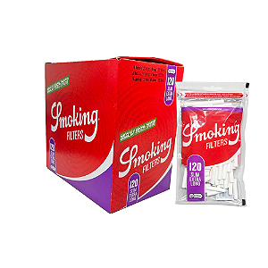 Display Filtro Smoking Slim Extra Long 6x30mm (CX/10 Pacotes de 120un)