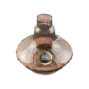 Vaso Al Farid Pequeno 13cm Twist - Bronze