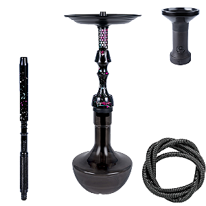 Narguile Triton Viper Cyber Splash + Bolsa - Branco/Rosa