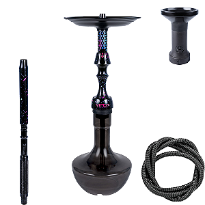 Narguile Triton Viper Cyber Splash + Bolsa - Rosa/Roxo