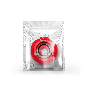 Kit De Borracha Soft Touch Temple - Vermelho