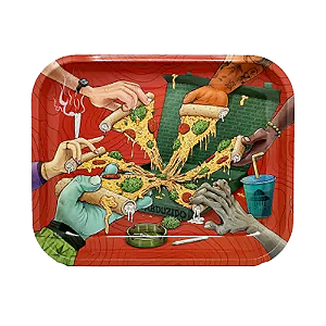 Bandeja De Metal Abdz Bateu A Larica Extra Grande 34x27