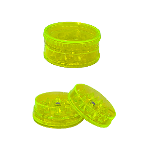 Dichavador De Acrílico Mini-Grinder Colors - Amarelo