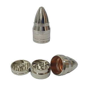 Dichavador De Metal MD Bala / Munição - Prata