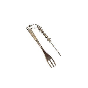 Garfo e Furador Invictus Hookah - Prata Brilho