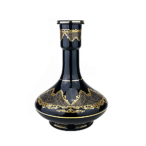 Vaso Miid Grande 30cm - Preto