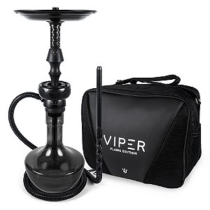 Narguile Completo Triton Viper Flame Edition Bolsa - Black