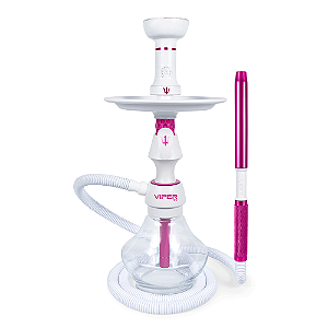 Narguile Completo Triton Viper SV - Branco/Pink